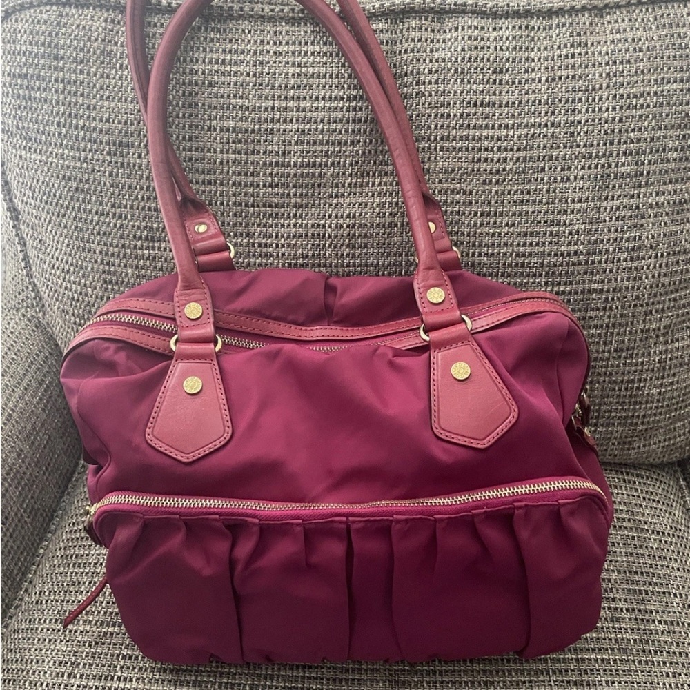 burgundy MZ Wallace Jane nylon tote bag